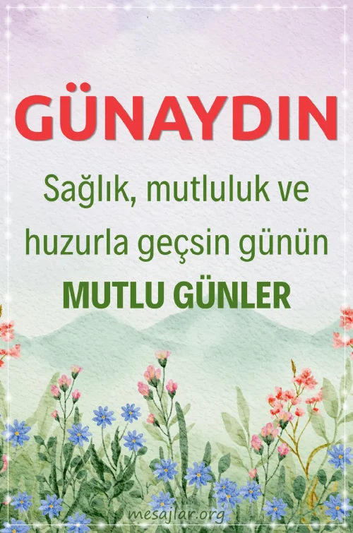 Resimli Günaydın Mutlu Günler Mesajları Sözleri