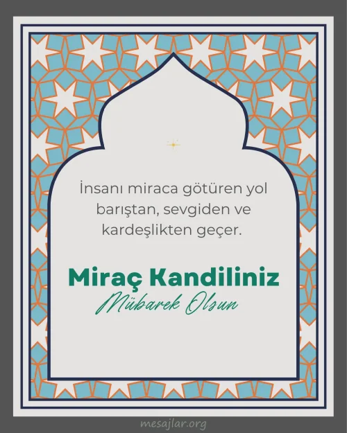 Resimli Miraç Kandili Mesajları Sözleri